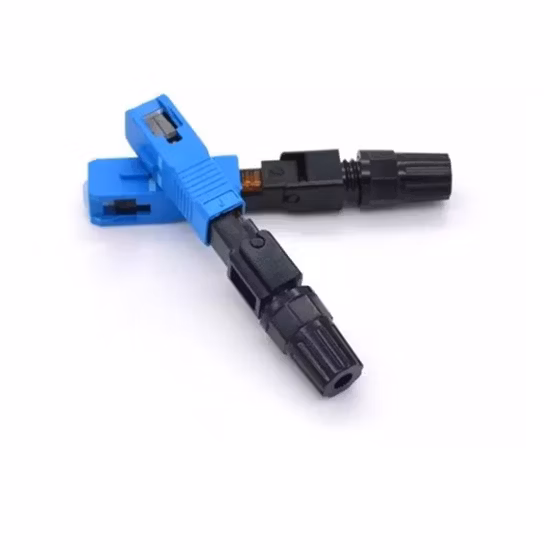 FTTH ドロップ ワイヤー ケーブル Sc/APC 機械光ファイバーの速い速いコネクター