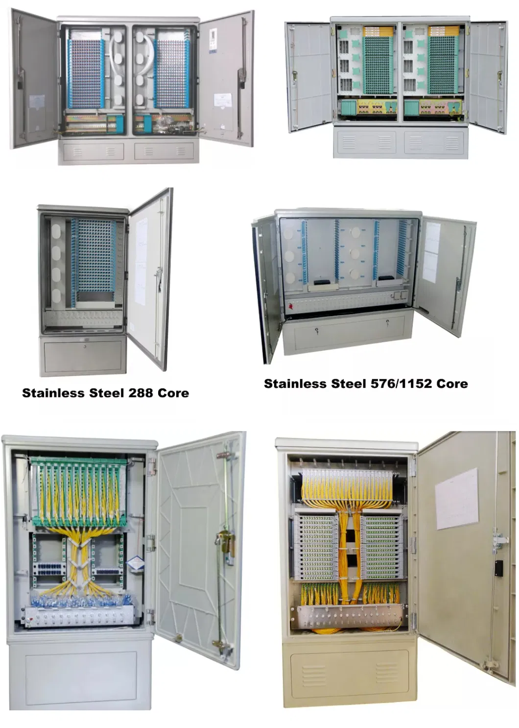 FTTH Splice 144-576 Cores Optical Distribution Frame SMC Outdoor ODF Fiber Optic Cross Connect Cabinet Fibra Optica Cabinet